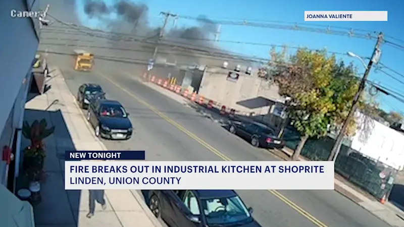 Story image: Firefighter battle 2-alarm fire in Linden