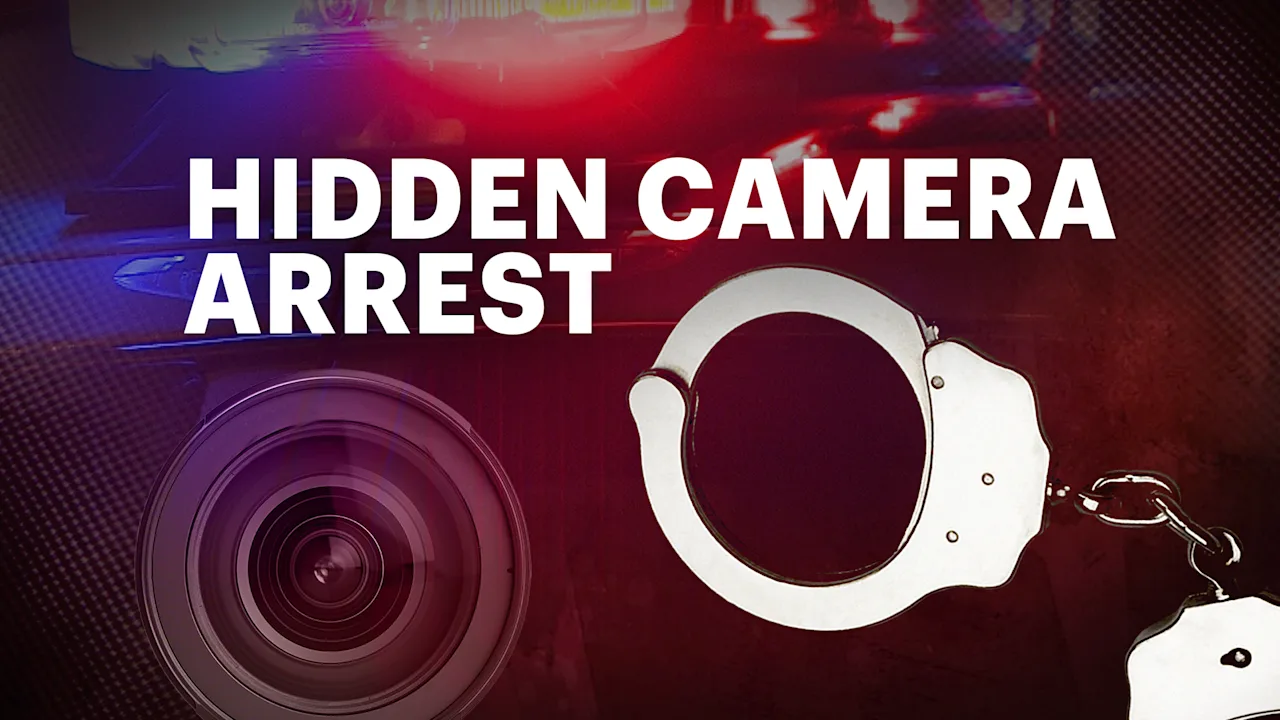 Hidden camera arrest