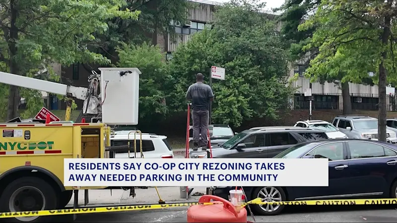 Story image: ‘The craziness.’ Co-op City residents say new DOT rezoning takes away parking