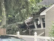 Downed trees in New Jersey lead to intensive damage to homes