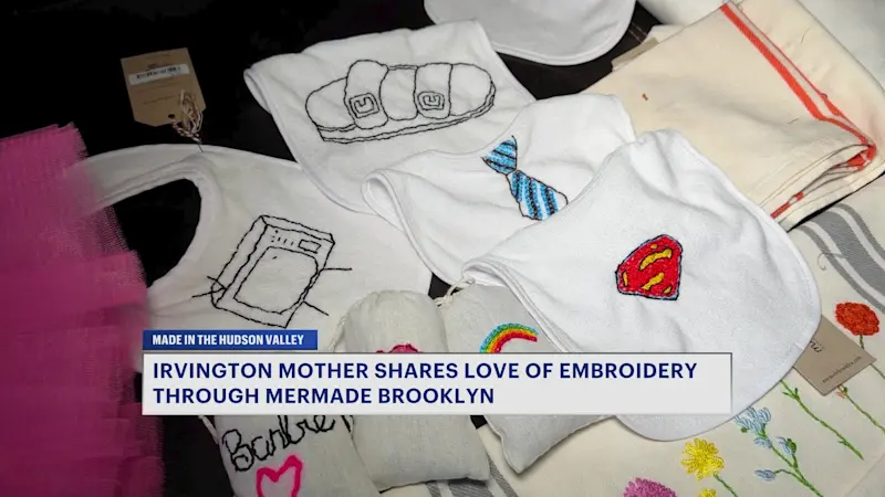 Story image: Made in the Hudson Valley: Irvington mother shares love of embroidery through Mermade Brooklyn