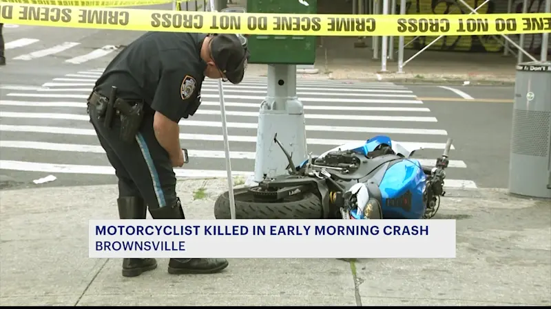 Story image: 29-year-old motorcyclist killed in early morning crash in Brownsville