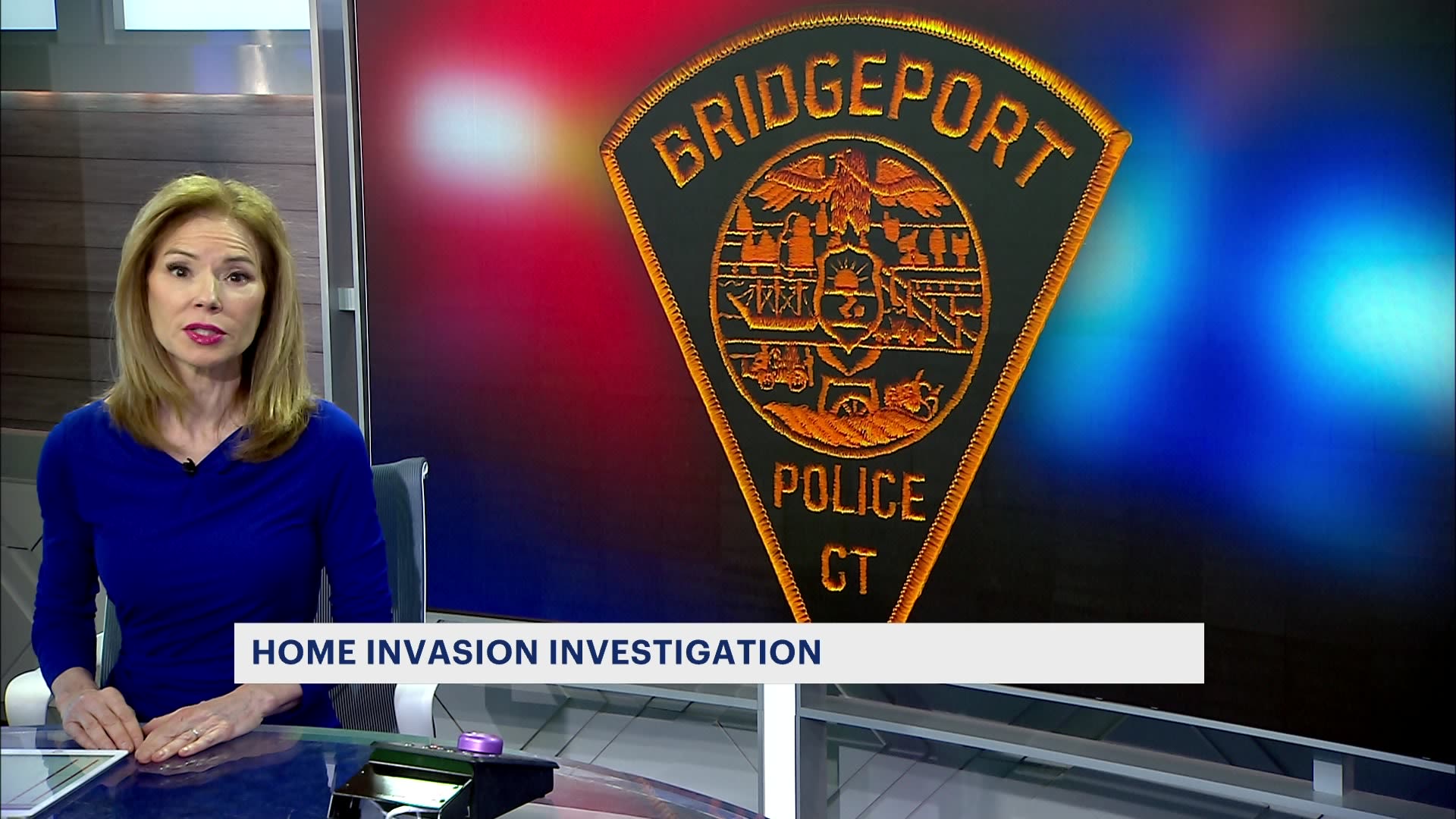 Bridgeport police say an armed home invasion left two residents injured