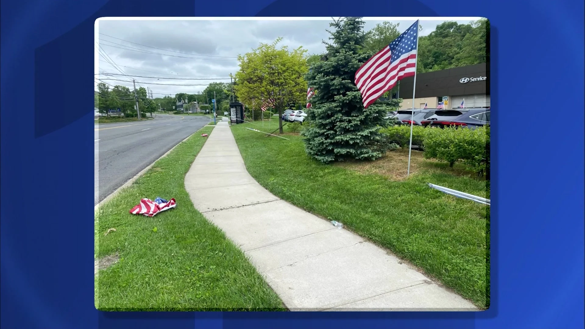 American flags torn down outside car dealership in Greenburgh - Vimarsana News