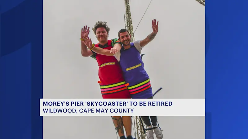 Story image: Morey's Piers retires iconic Skycoaster after 25 years in Wildwood