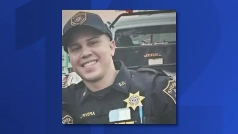 Story image: Hudson County sheriff's officer posthumously promoted to detective during funeral in Bayonne
