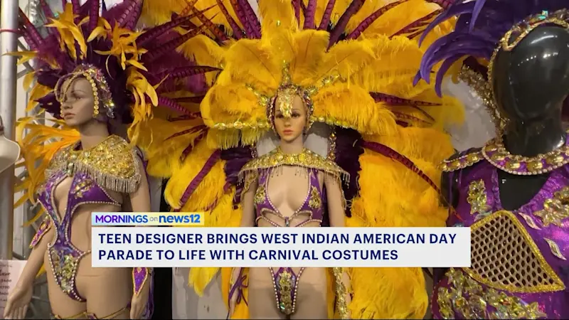 Story image: 14-year-old aspiring designer helps bring Brooklyn carnival costumes to life