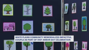  White Plains community memorializes impactful couple as part of 41st Arbor Day celebration