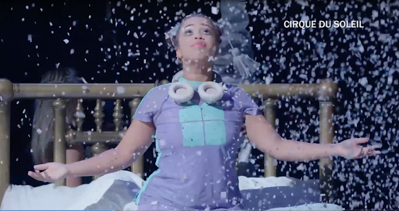 Story image: Cirque du Soleil puts high-flying spin on holiday classic in NYC