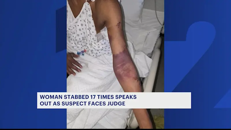 Story image: 'I'm fighting for my justice.' Woman stabbed 17 times faces attacker in criminal court