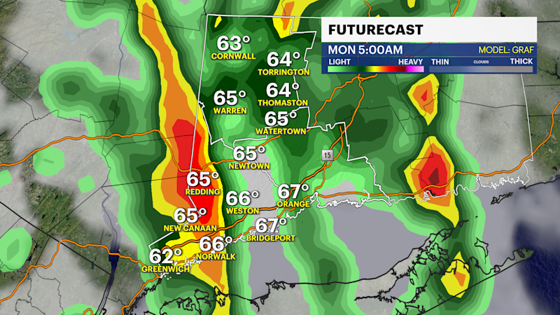 Story image: STORM WATCH: Strong winds, heavy rain overnight in Connecticut