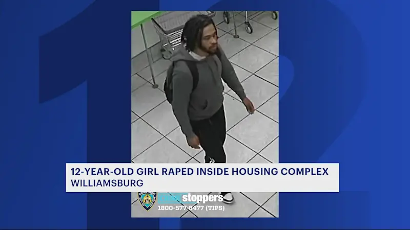 Story image: Police release photos of suspect wanted in rape of 12-year-old girl at Williamsburg housing complex
