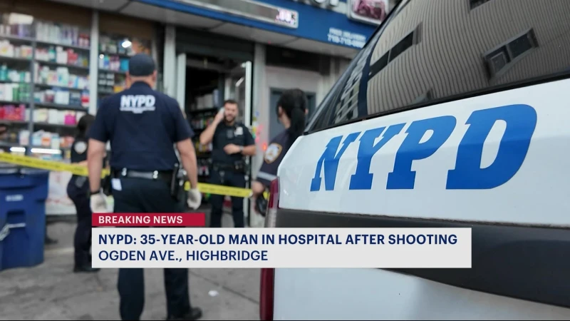 Story image: NYPD: Man shot in chest near Highbridge firehouse