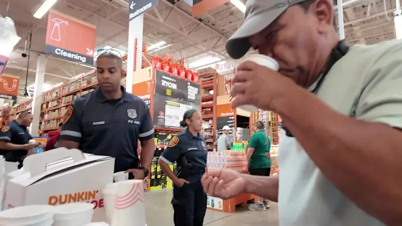 Story image: Suffolk, Nassau police meet community members for Coffee with a Cop