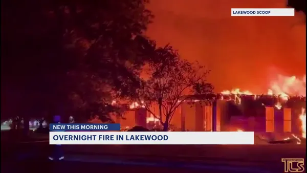 Fire burns house in Lakewood to the ground
