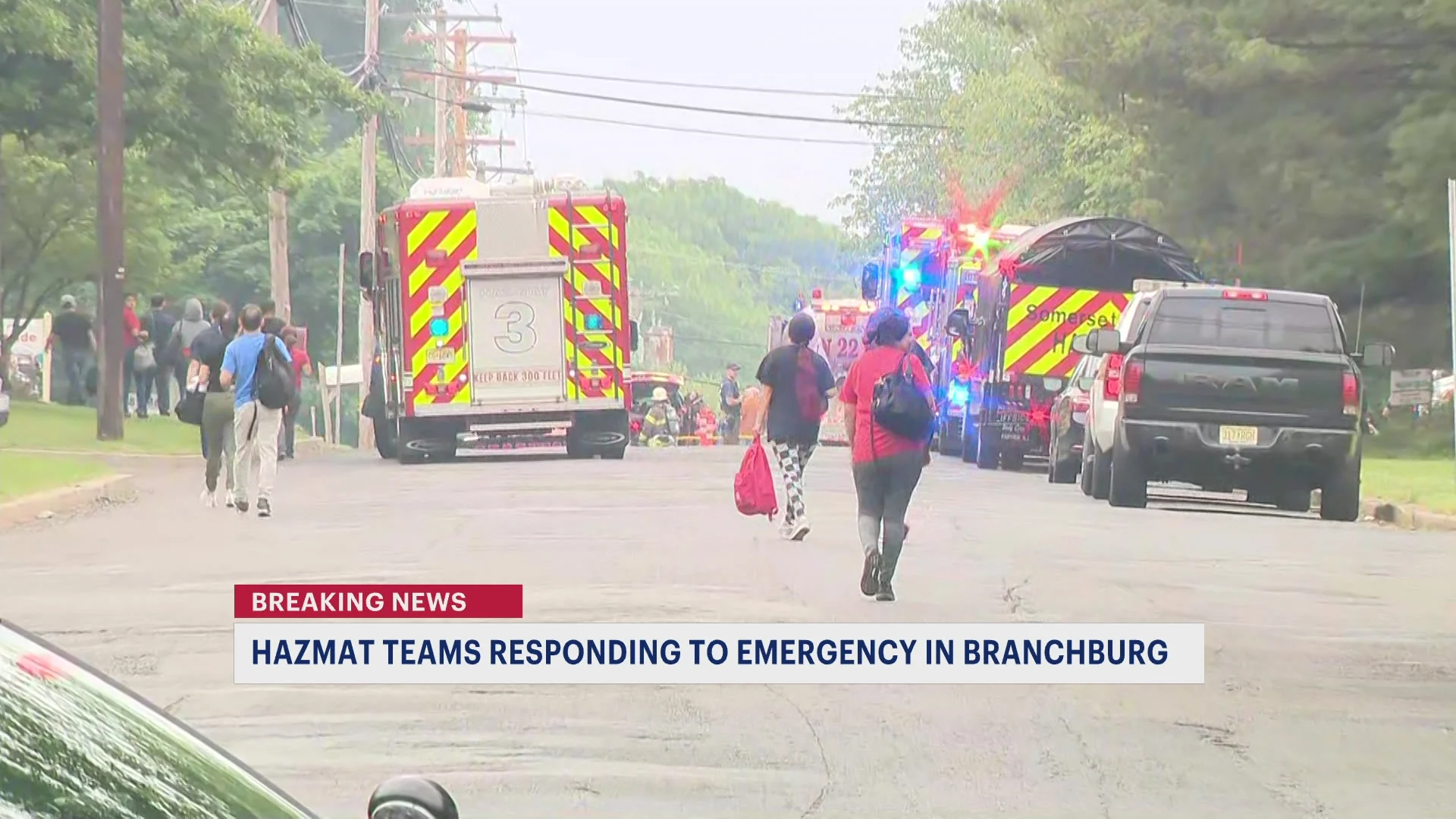 Heavy emergency presence in Branchburg near Route 22