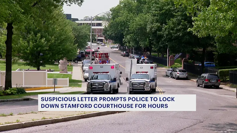 Story image: State police: Stamford courthouse locked down over suspicious letter 