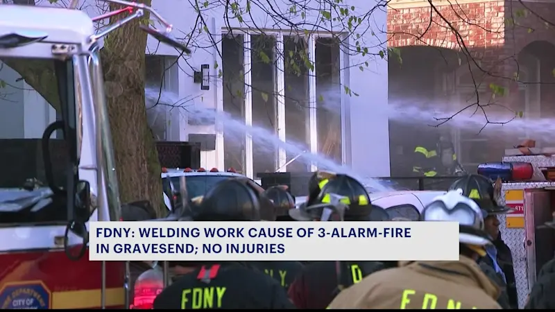 Story image: FDNY: Welding work caused Gravesend 3-alarm fire 