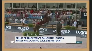 Daughter of Bruce Springsteen makes it on Olympic equestrian jumping team