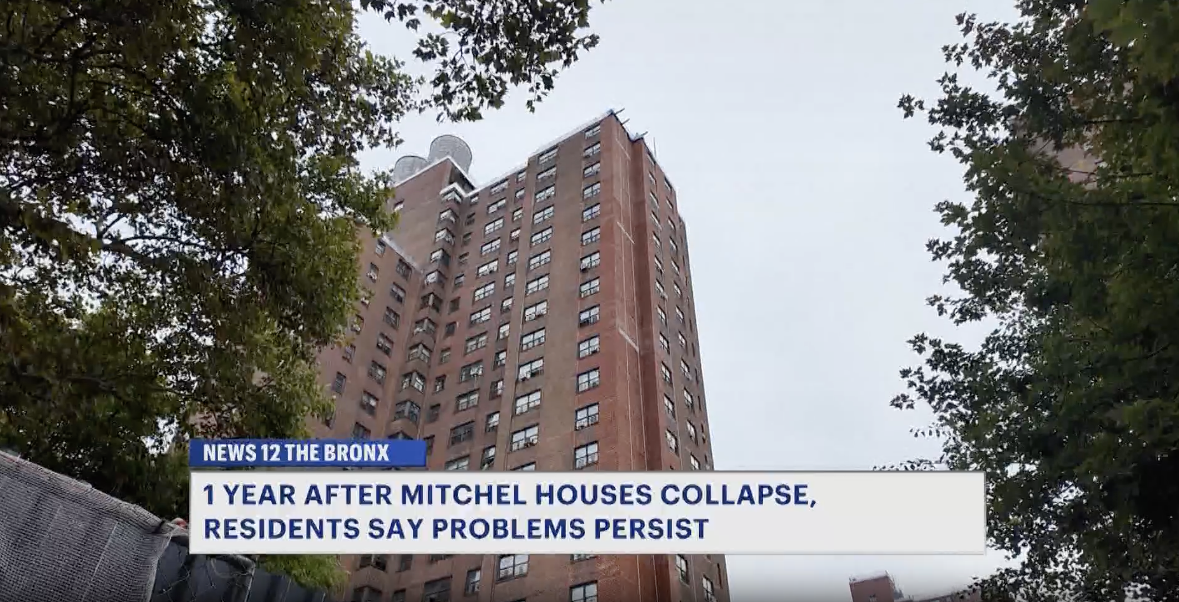 Issues persist one year after partial building collapse at NYCHA's Mitchel Houses, tenants say
