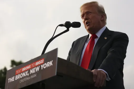 Thousands come out for former President Donald Trump's South Bronx campaign rally