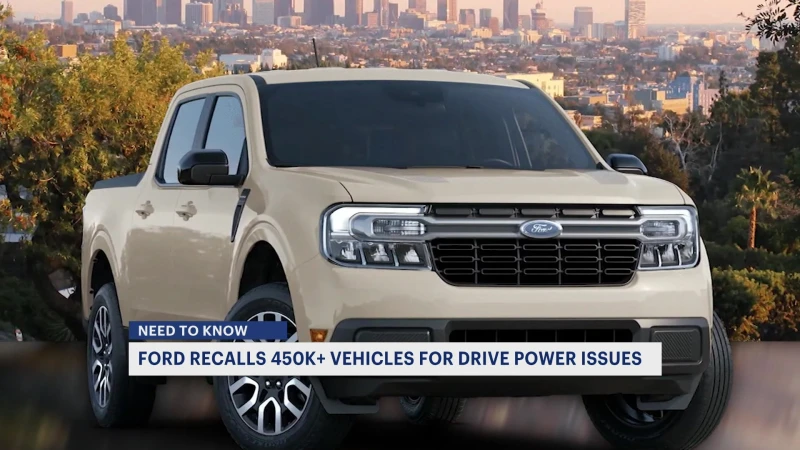 Story image: Ford recalls over 456,000 Bronco Sport and Maverick cars due to loss of drive power risk