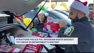 Stratford Police Department celebrates biggest toy drive in department's history