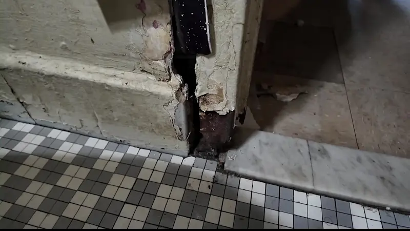Story image: ‘It’s like a battle zone.’ Brooklyn mother says NYCHA apartment is unsafe for her children