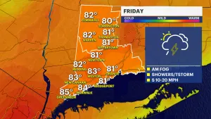 Humid and chances of showers for Fourth of July weekend