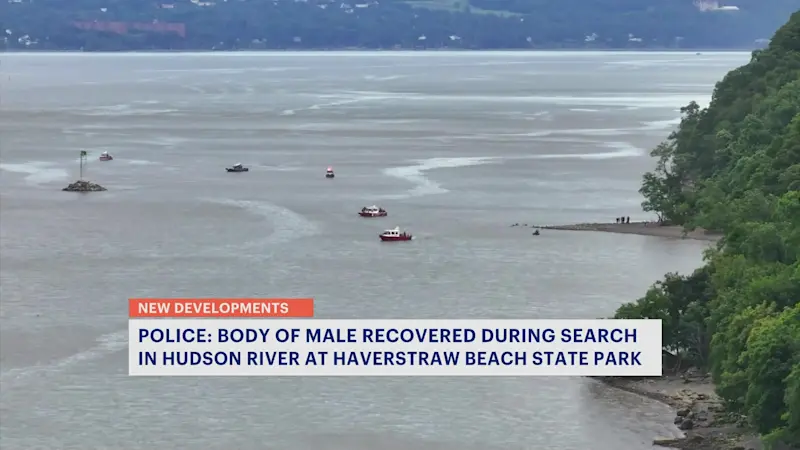 Story image: Police: Body of male recovered during search in Hudson River at Haverstraw Beach State Park  