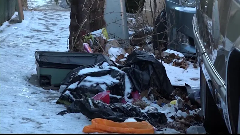 Story image: East Flatbush woman is still waiting to receive her NYC trash bins