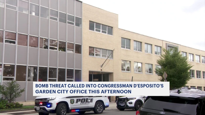 Story image: Spokesperson: Bomb threat called into district office of Rep. D'Esposito in Garden City