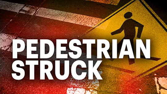 PEDESTRIAN struck