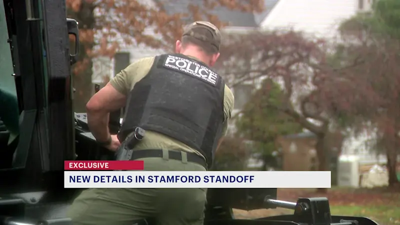Story image: Standoff suspect's wife assisting Stamford PD to 'best of her cognitive ability,' attorney says