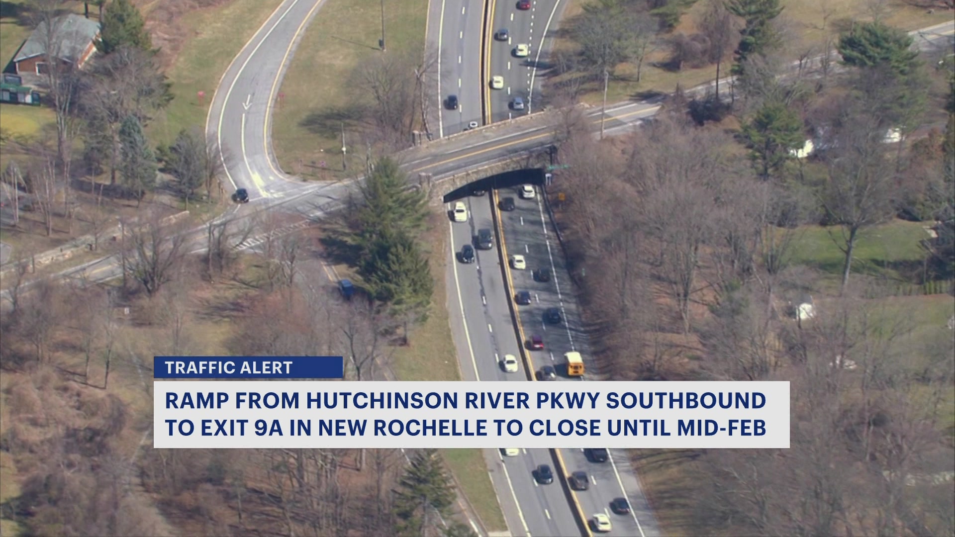 Traffic Alert: Hutchinson River Parkway Ramp Closure In New Rochelle