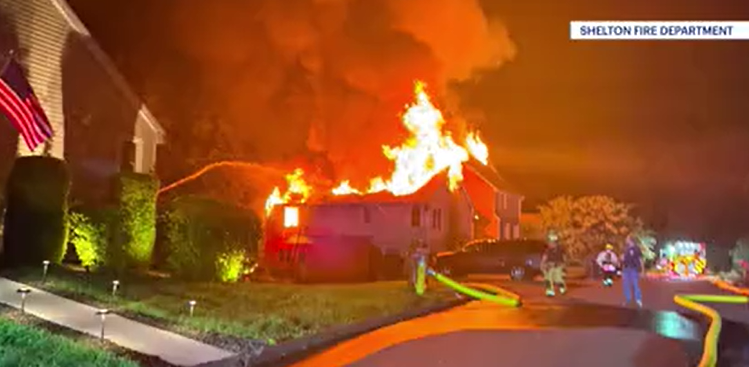 Families escape safely after fire tears through Shelton condominiums