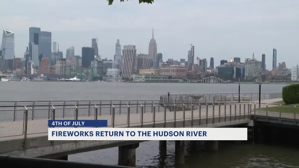 Hoboken plays host to perfect place for firework viewing from the Hudson River
