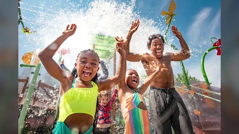 Story image: News 12 Exclusive: Splish Splash debuts new water playground Stingray Bay