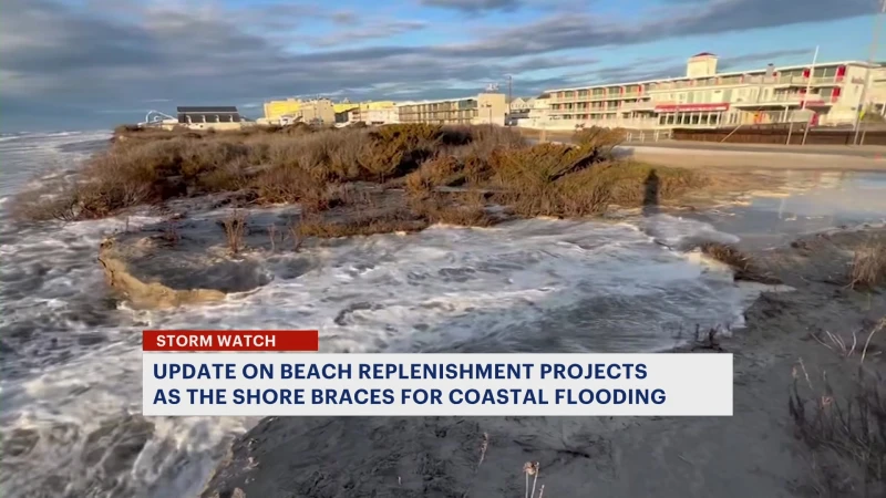 Story image: Jersey Shore communities brace for weekend coastal storm with potential flooding, beach erosion