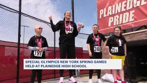 Hundreds of athletes compete in Special Olympics New York Spring Games at Plainedge High School