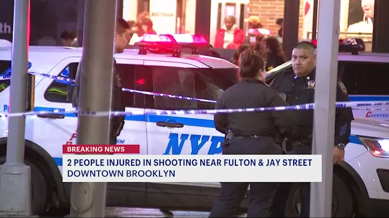 Story image: 2 people injured after gunfire erupts in Downtown Brooklyn