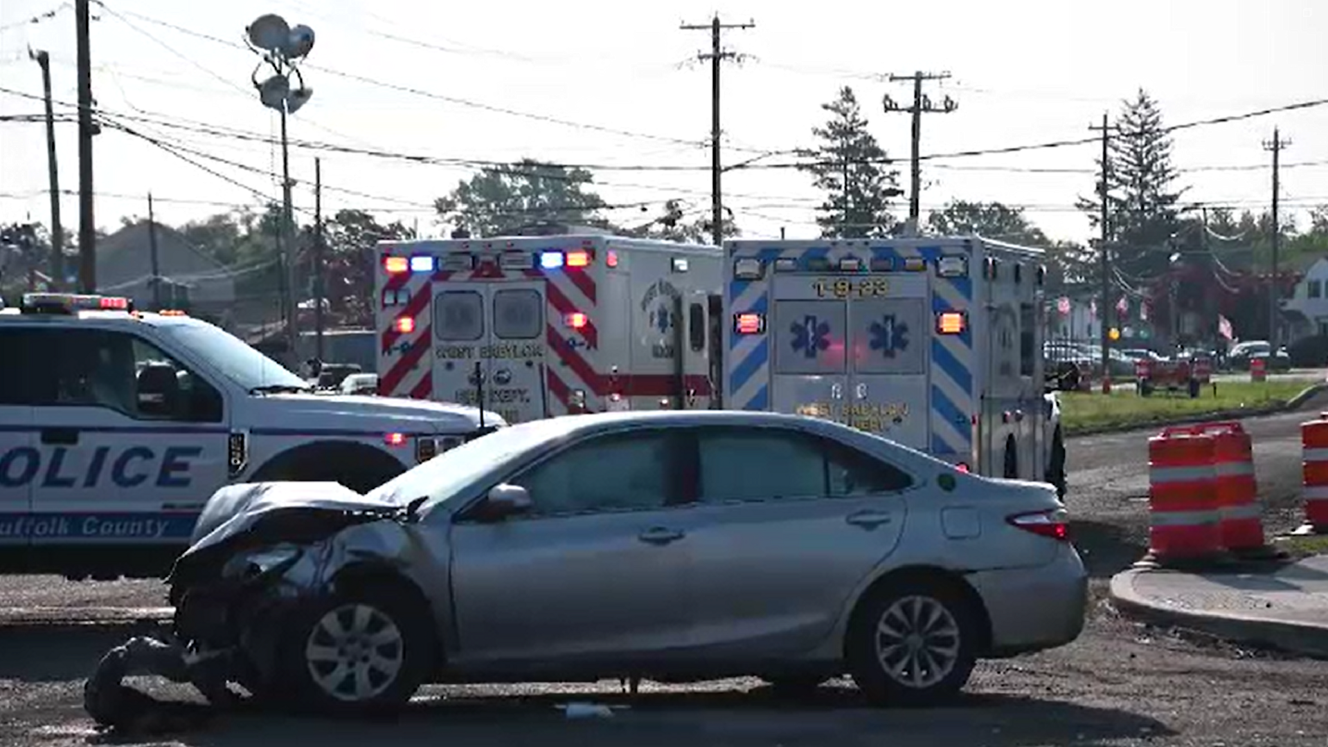 Suffolk police Driver killed, 12yearold passenger injured in