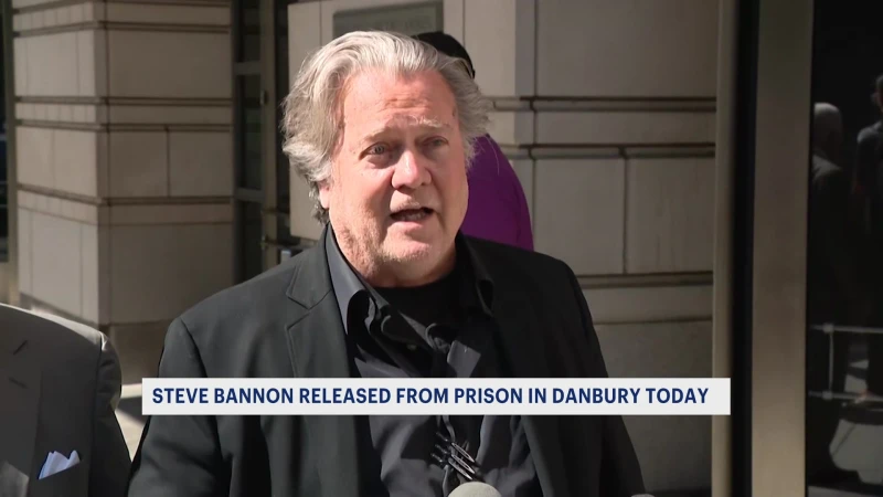 Story image: Trump ally Steve Bannon released after serving 4 months in Danbury prison for contempt of Congress