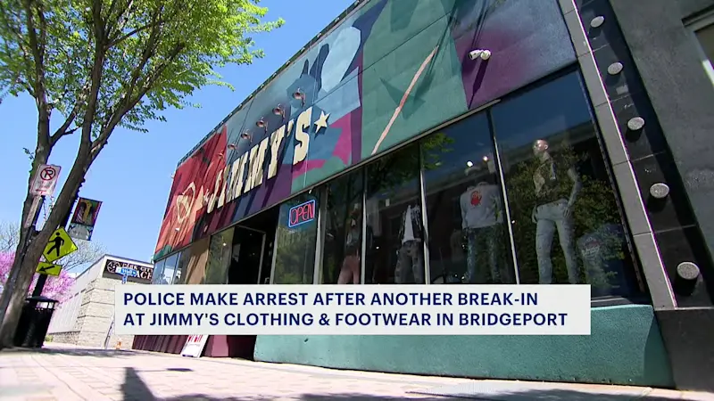 Story image: Police: Man accused of burglarizing Bridgeport clothing store caught again stealing items
