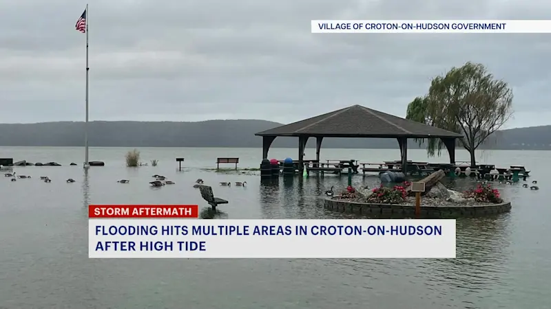 Story image: High tide floods Croton-on-Hudson 