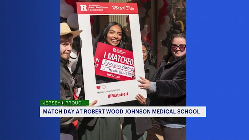 Story image: Jersey Proud: Match Day at Robert Wood Johnson Medical School