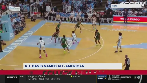 Stepinac High School alum R.J. Davis named to College Basketball First-Team All-American