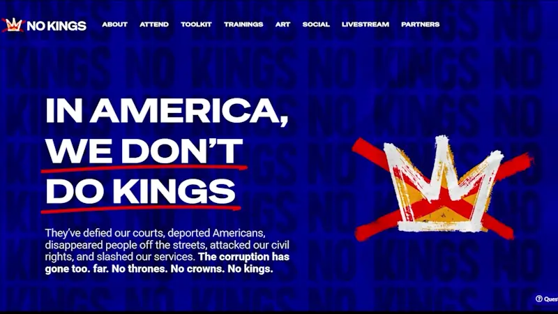 Story image: 'No Kings Day' protesters warned not join violence, destroy property during Saturday protests