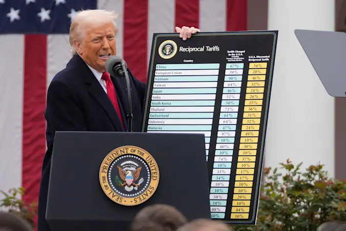 Story image: Federal court blocks Trump from imposing sweeping tariffs under emergency powers law