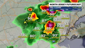 Sunny skies today in New Jersey; humidity builds ahead of end of the week storm chances